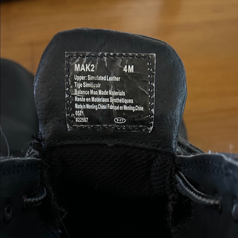 3M Thinsulate Black Simulated Leather Men's Boots